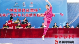 2020年广西少年儿童武术套路锦标赛在我市举行