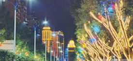 绚丽灯光 照亮城市夜景