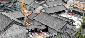 仿古建筑鳞次栉比