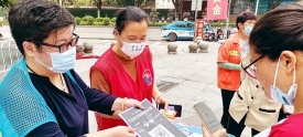 长洲区网格员深入开展防电信诈骗宣传