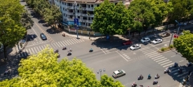 主要交通路口秩序井然
