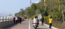 部分公园景区偶有不文明行为发生
