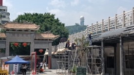 文明城市创建丨龙母庙景区修复翻新有序推进