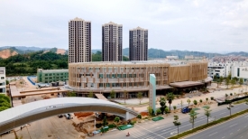 文明城市创建丨梧州六堡茶城项目一期建设有序推进