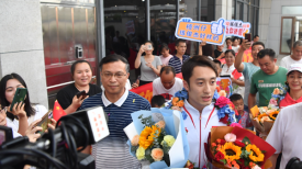 载誉归来！奥运健儿练俊杰回梧州